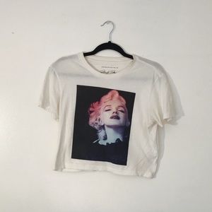 Marilyn Monroe photo crop top